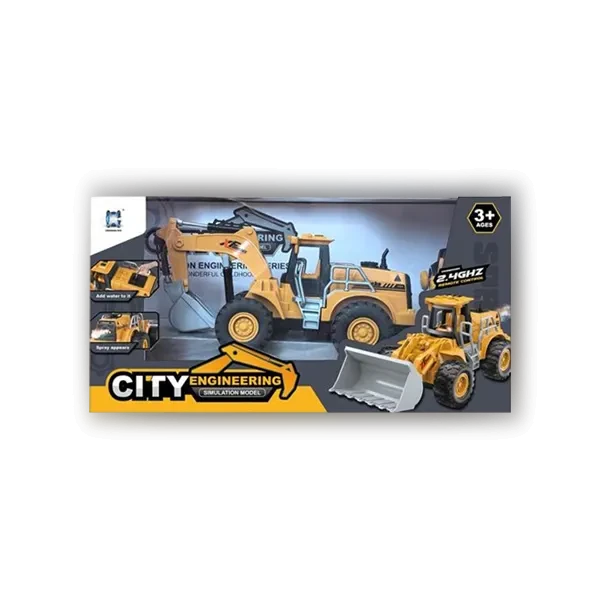 حفارة تحكم بريموت مع الموسيقي والبخار