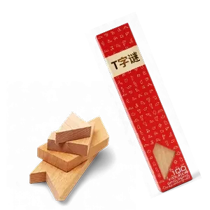 لعبة لغز التحدي الخشبي حرف T
