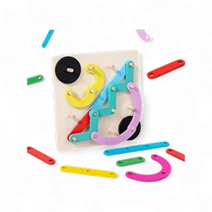 لعبة توصيل الاشكال الخشبية